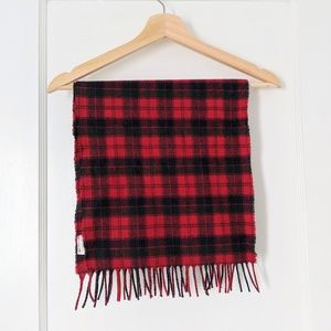 Pendleton Red Plaid Scarf